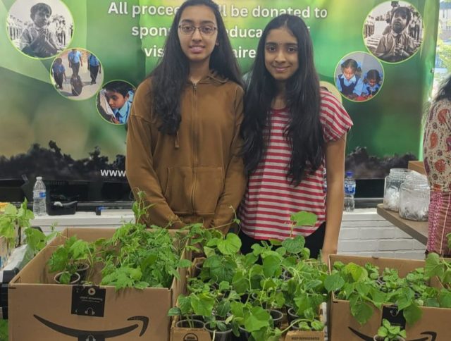 Fundraiser selling plants in Jiffy Pellets