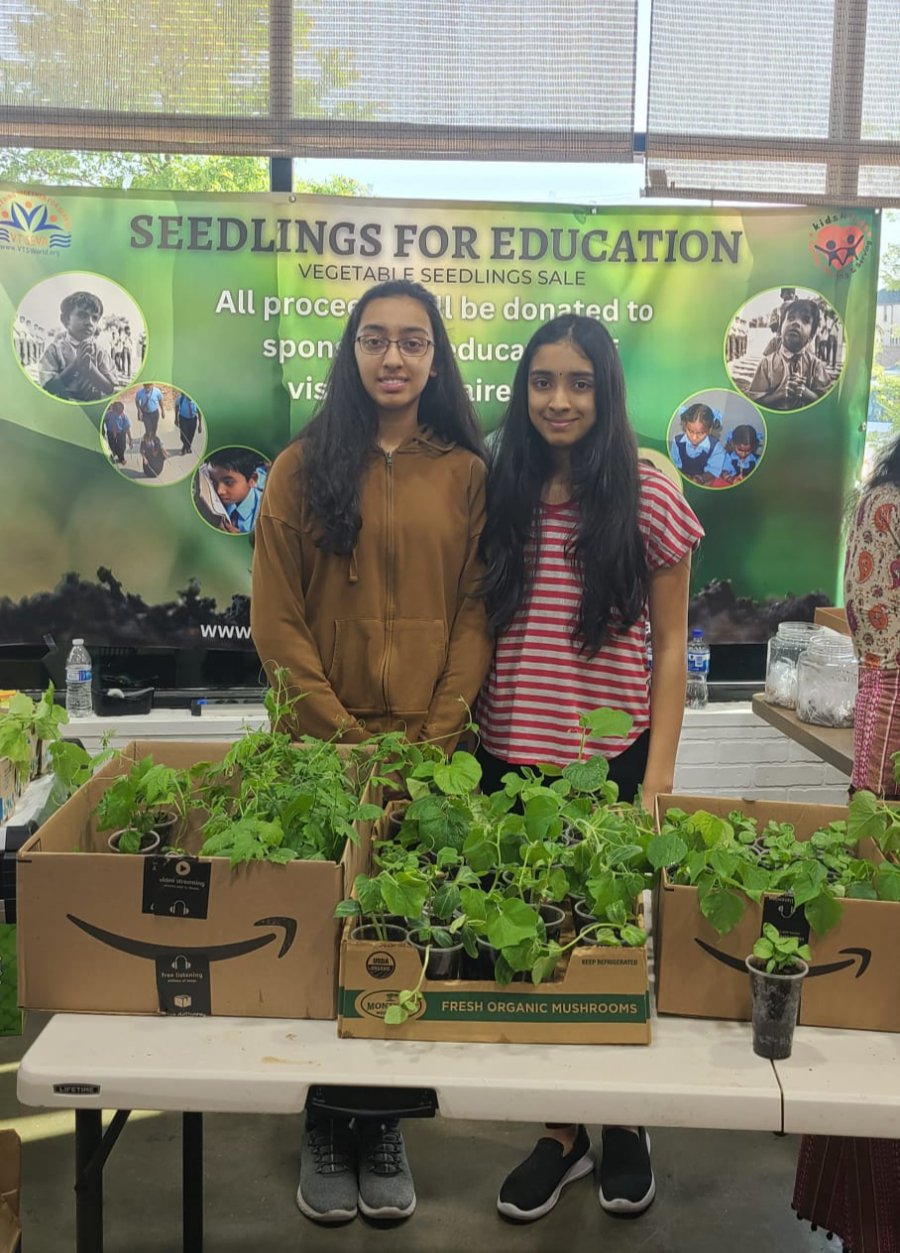 Fundraiser selling plants in Jiffy Pellets