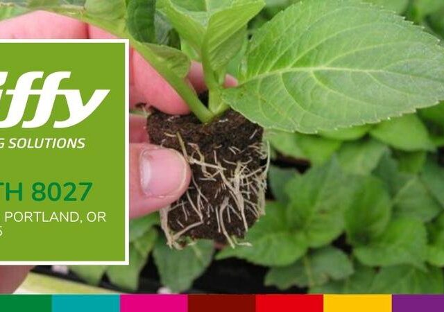 Jiffy Growing Solutions Booth 8027 at FARWEST, PORTLAND, OR.