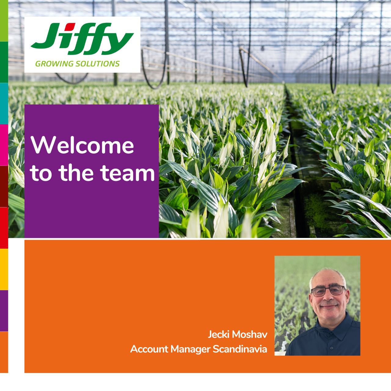 Mr. Jecki Moshav starts as new Account Manager Scandinavia at Jiffy cover